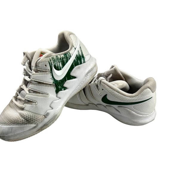 Nike Court Vapor X White Green Junior Youth size 6 Tennis Sneaker Shoe AR88151-1 - Picture 4 of 5